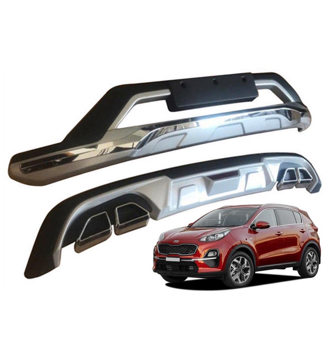 Kia Sportage Ön-Arka Tampon Koruması 2018-2021 Arası Uyumlu