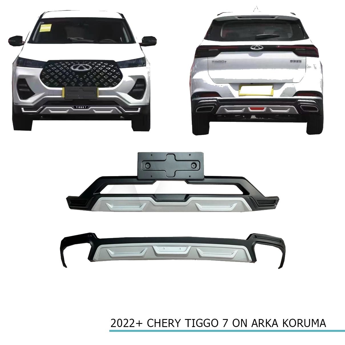 Cherry Tiggo 7 Ön-Arka Tampon Koruması 2022+ Sonrası Uyumlu