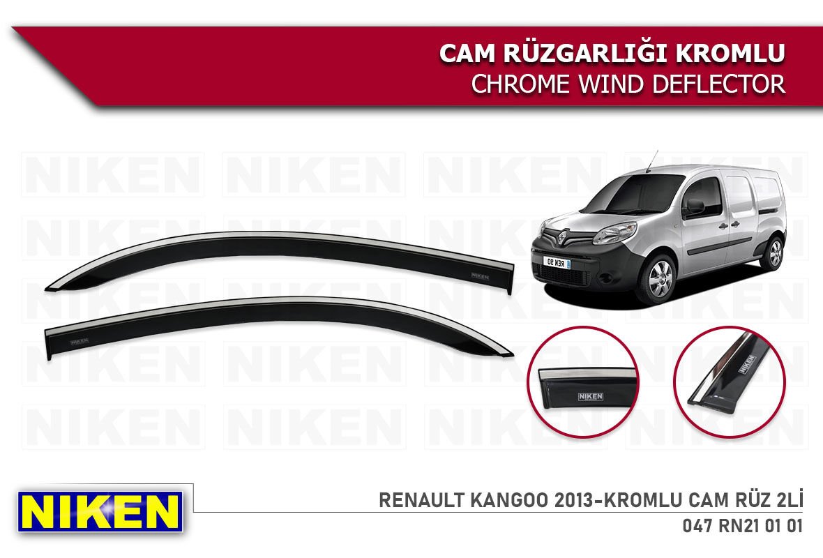 Renault Kango Kromlu Cam Rüzgarlığı 2 li Niken 2013+ sonrası modeller