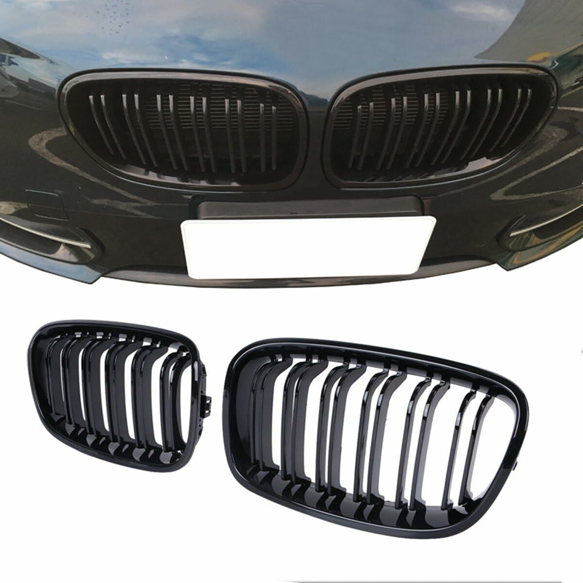 Bmw F20 ön böbrek panjur 2012-2015 arası piano black