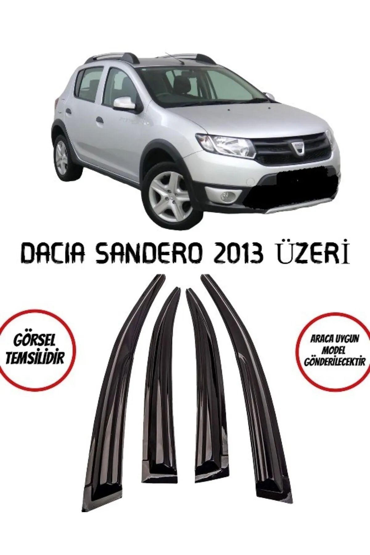 Dacia Sandero Uyumlu Cam Rüzgarlığı 2013+ Sonrası Mugen