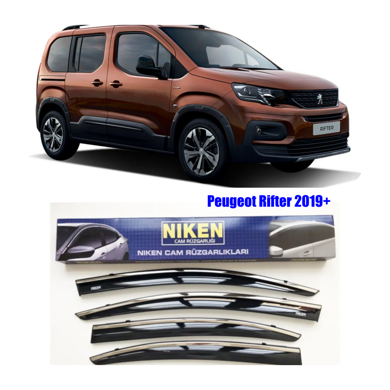 Peugeot Rifter Kromlu Cam Rüzgarlığı Niken 2019+ sonrası