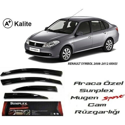 Renault Symbol Mugen Cam Rüzgarlığı 2008-2012 arası 4'lü Sunplex