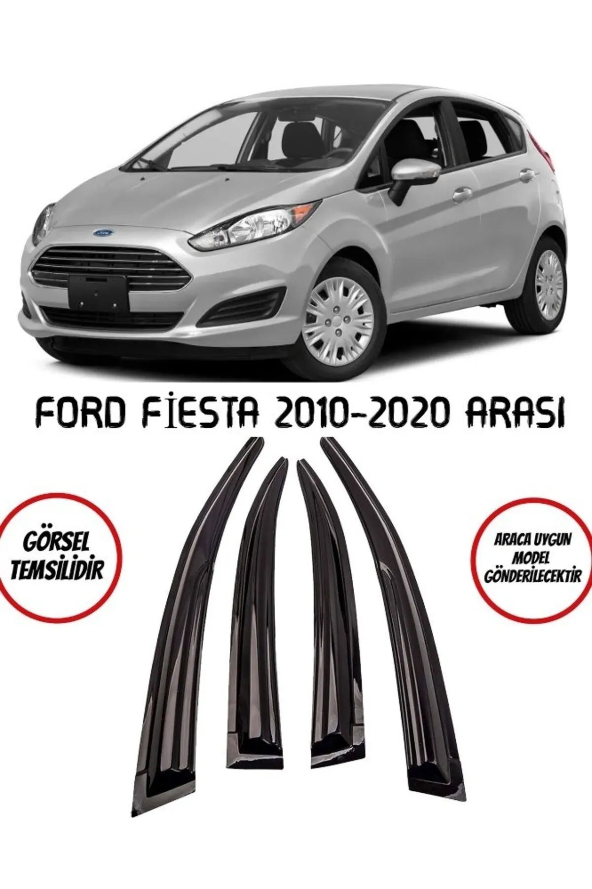 Ford Fiesta Uyumlu Cam Rüzgarlığı 2010-2020 Arası Mugen