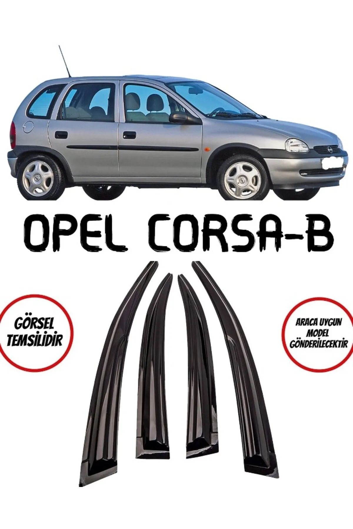 Opel Corsa B Uyumlu Cam Rüzgarlığı 1998-2000 arası uyumlu Mugen