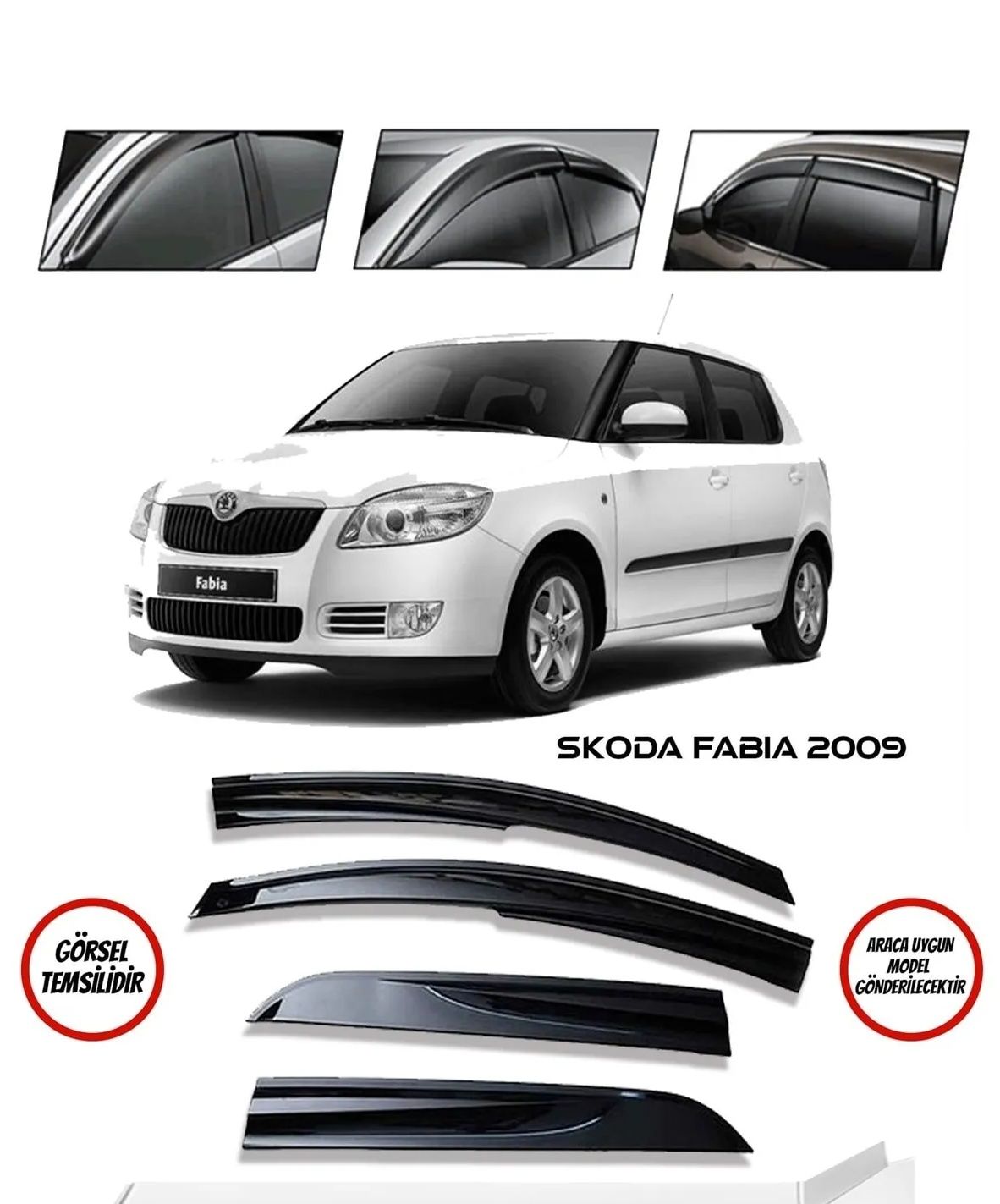 Skoda Fabia Uyumlu Cam Rüzgarlığı 2009-2014 arası uyumlu Mugen