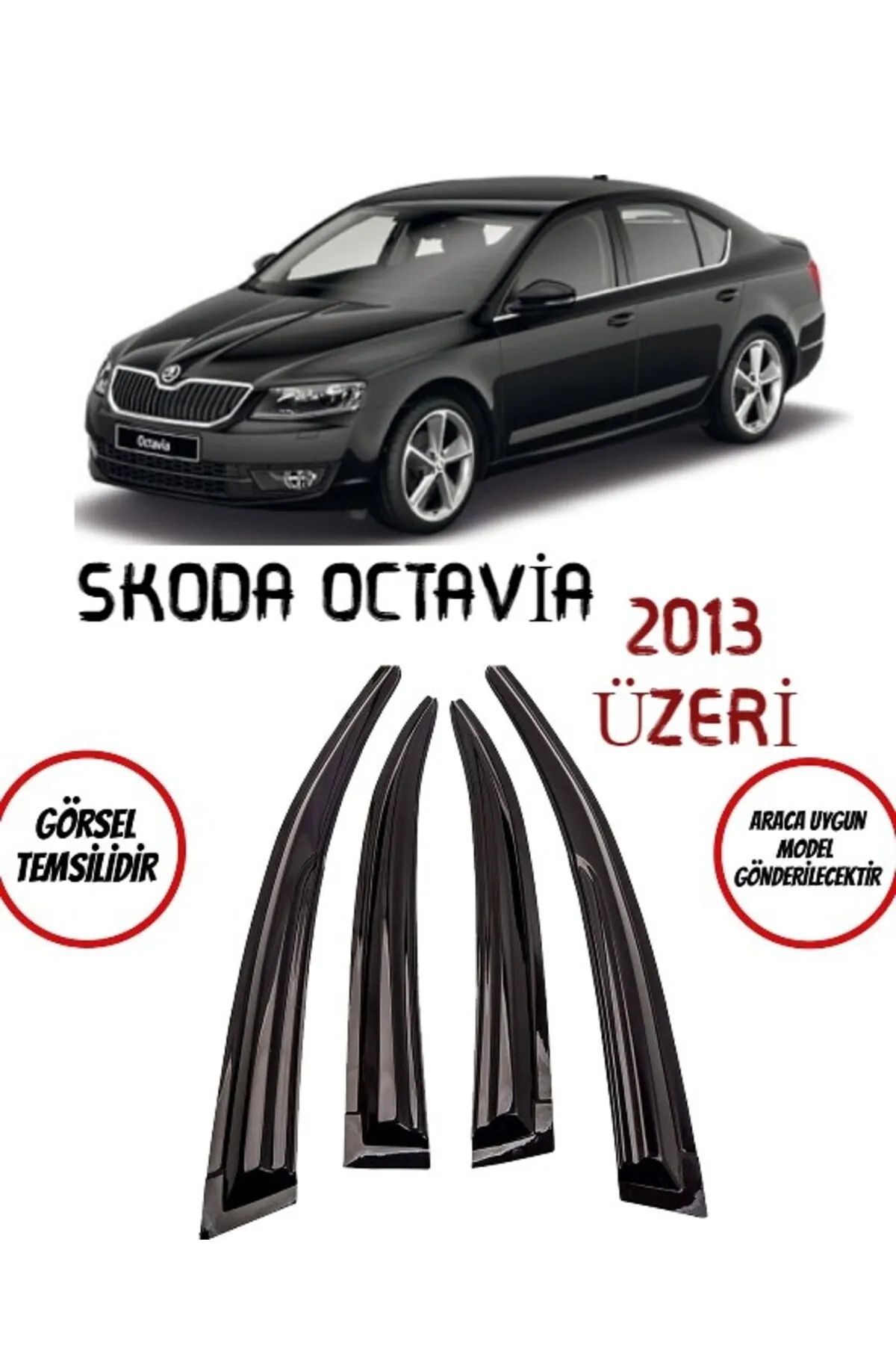 Skoda Octavia Uyumlu Cam Rüzgarlığı 2013+ sonrası uyumlu Mugen