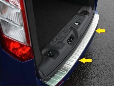 Ford tourneo custom arka tampon ustu kromu 2014 Sonrası Niken
