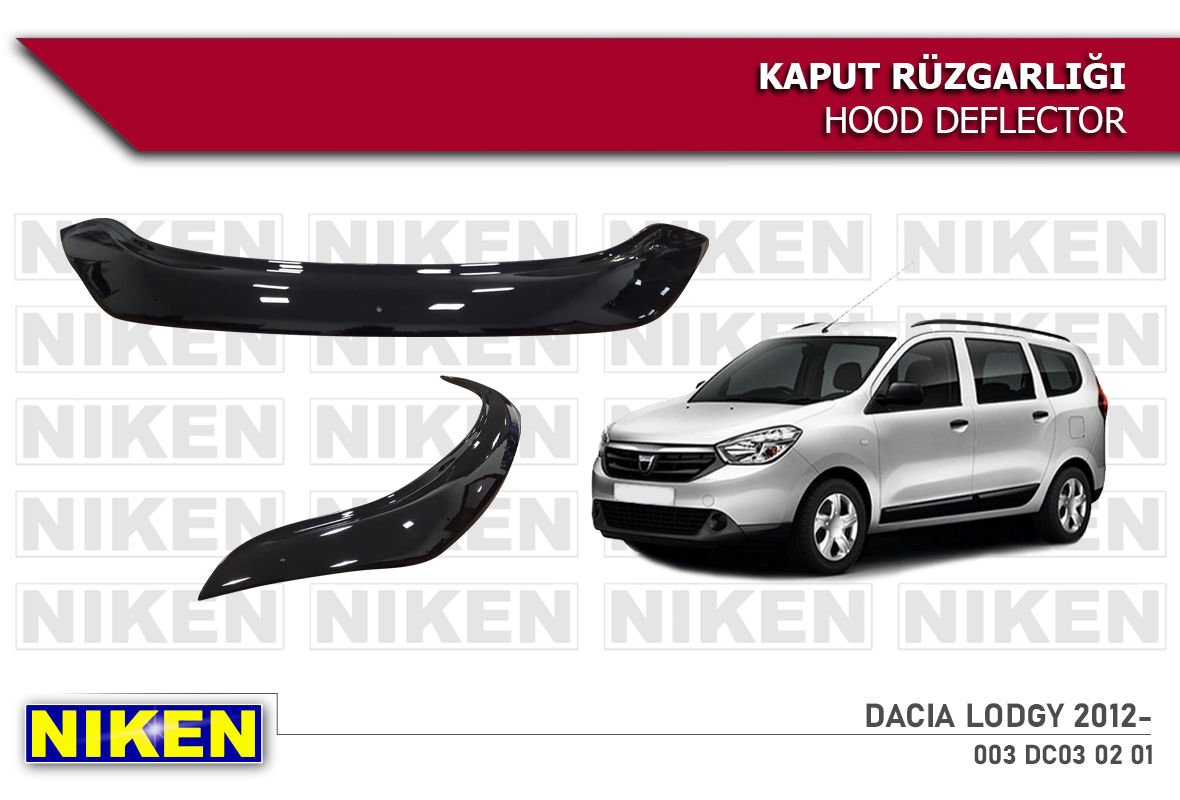 Dacia Lodgy Kaput Rüzgarlığı Koruyucu 2012 sonrası
