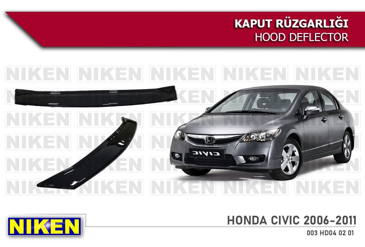 Honda Civic fd6 Kaput Rüzgarlığı Koruyucu 2006-2012 arası