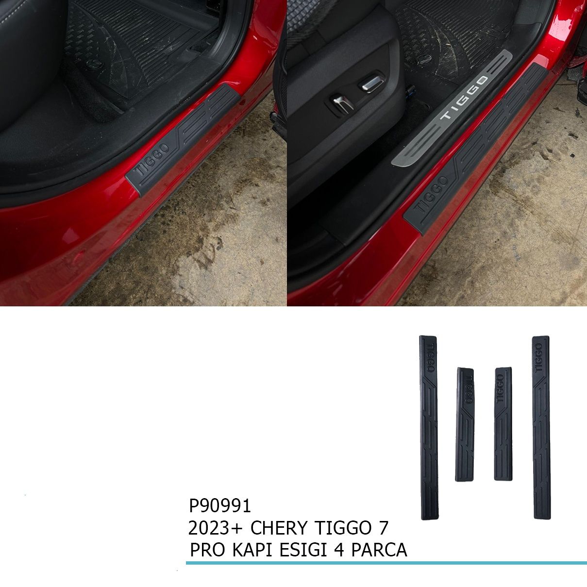 Chery Tiggo 7 Pro Kapı Eşiği 4 parça 2023+ Sonrası
