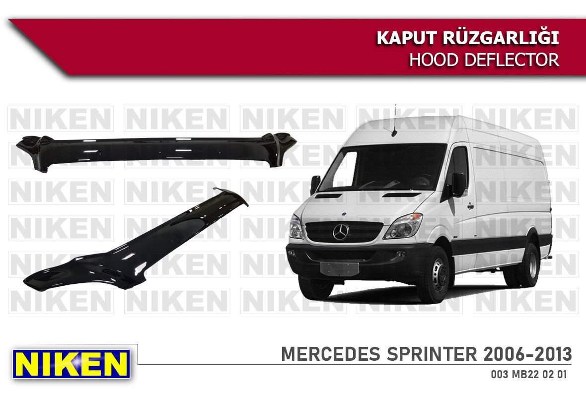 Mercedes Sprinter Kaput Rüzgarlığı Koruyucu 2006-2013 arası