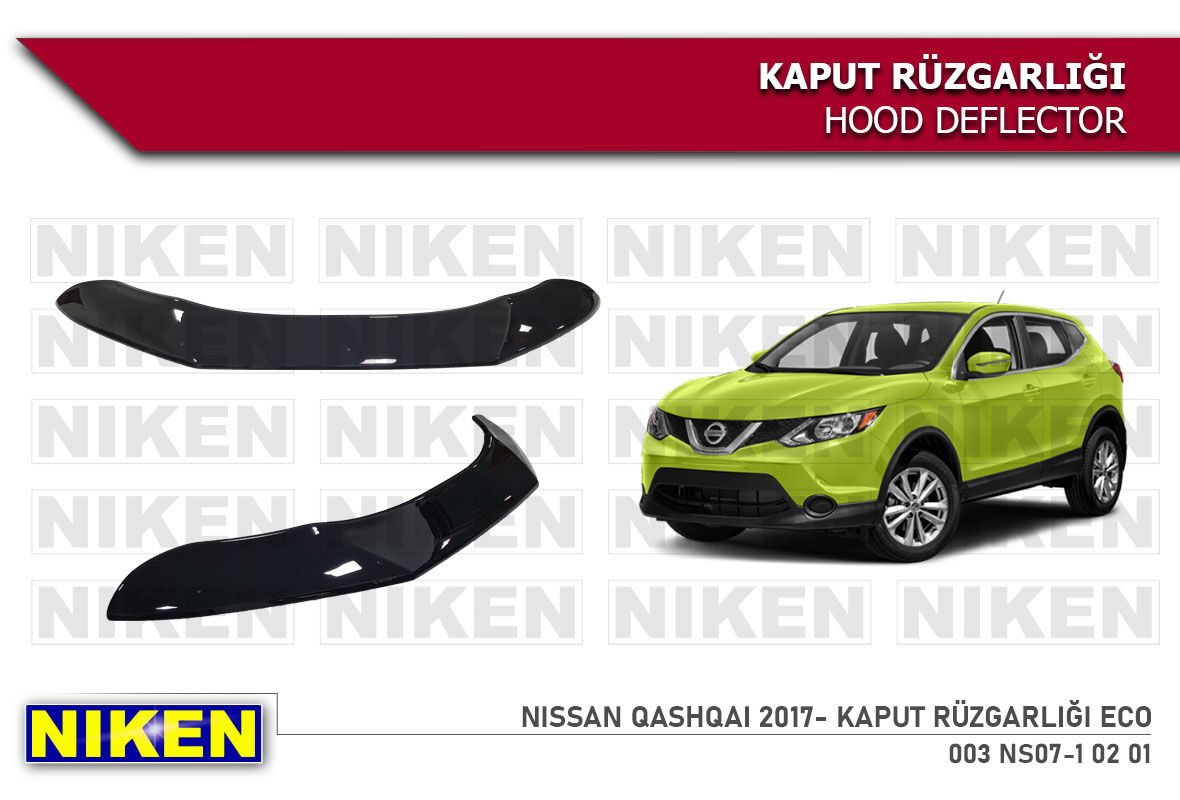 Nissan Qashqai Kaput Rüzgarlığı Koruyucu 2017 sonrası