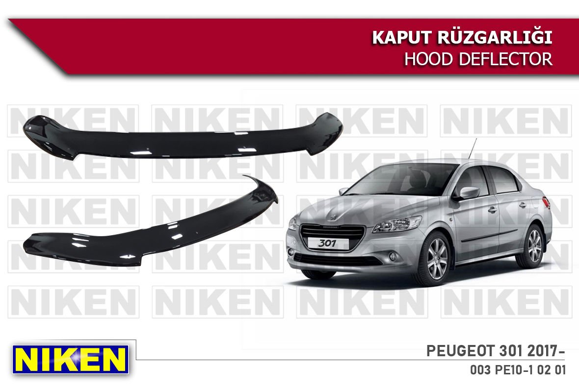 Peugeot 301 Kaput Rüzgarlığı Koruyucu 2017 sonrası
