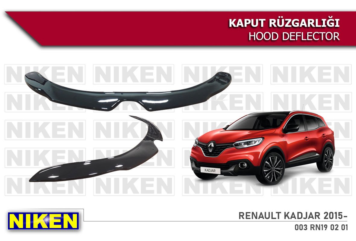 Renault Kadjar Kaput Rüzgarlığı Koruyucu 2015 sonrası