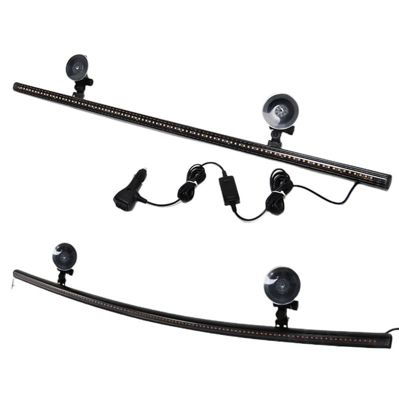 Çakar lamba 12-32v esnek model 84cm vantuzlu çakarlı mavi-kırmızı