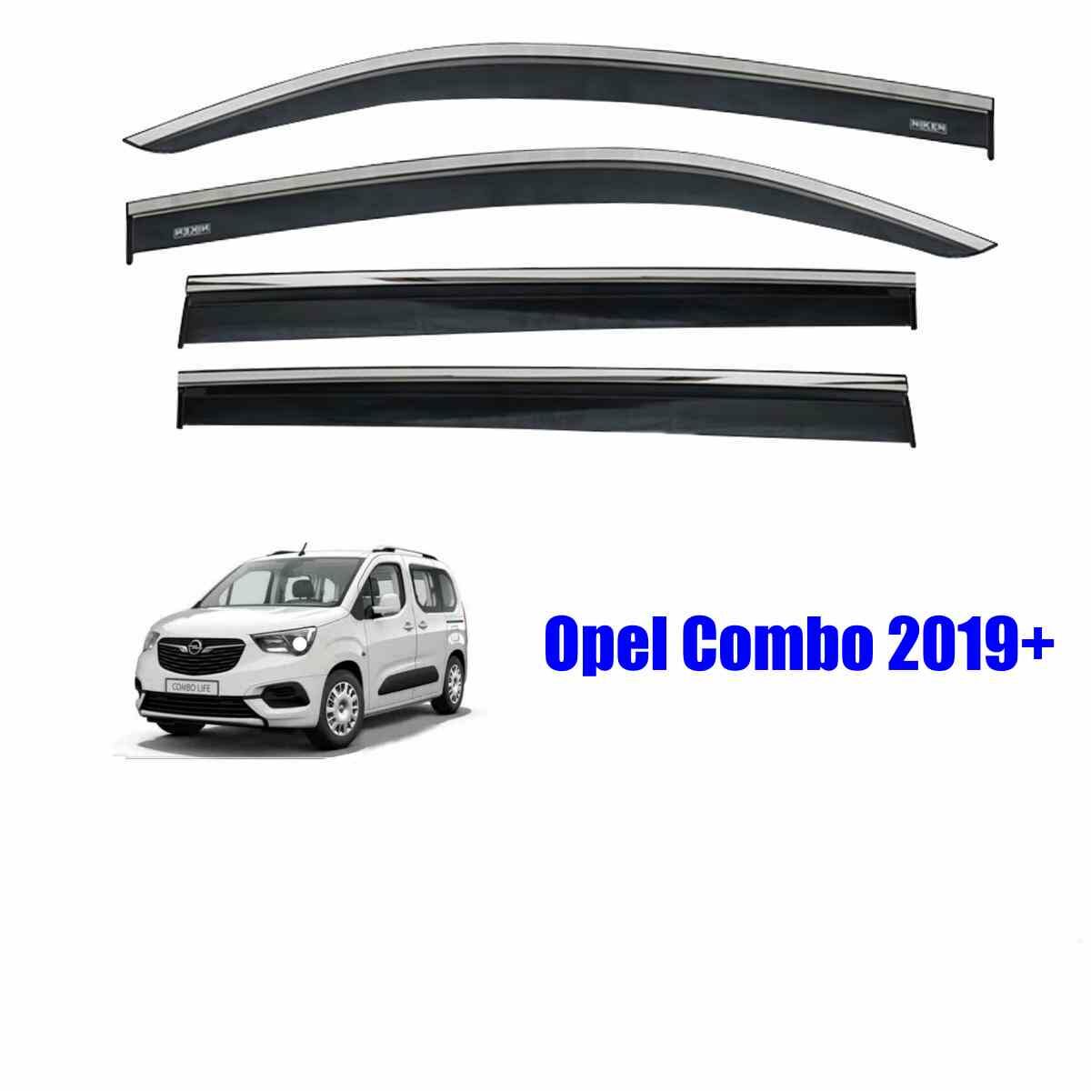 Opel Combo Kromlu Cam Rüzgarlığı Niken 2019+ sonrası uyumlu