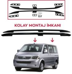 Vw T-5 Tavan Çıtası Uzun Siyah 2003-2015 arası modeller uyumlu