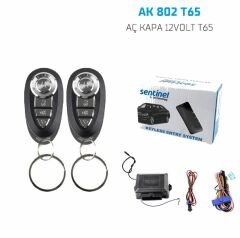Oto açma kapama sistemi uzaktan kumandalı 12v T65 Sentinel