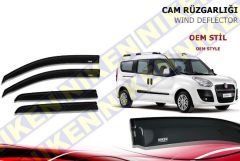 Fiat Doblo 2 Cam Rüzgarlığı Niken 2010 Sonrası 4lü (Kromsuz Model)