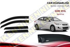 Hyundai Accent Blue Cam Rüzgarlığı Niken 2012+ (Kromsuz Model)
