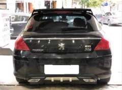 Peugeot 308 uyumlu üniversal difüzör Siyah 2008 ve sonrası modeller
