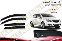 Opel Corsa D Cam Rüzgarlığı 2007-2014 Arası Niken (Kromsuz Model)