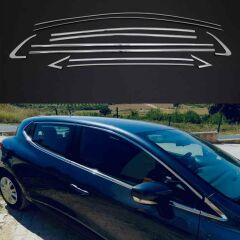 Renault Clio 4 Cam Çerçevesi Krom Komple 2012-2019 arası
