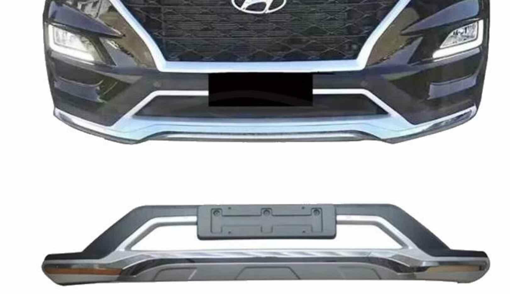 Hyundai tucson ön tampon koruması (kromlu model) difüzör 2015-2018 (makyajsız kasa)