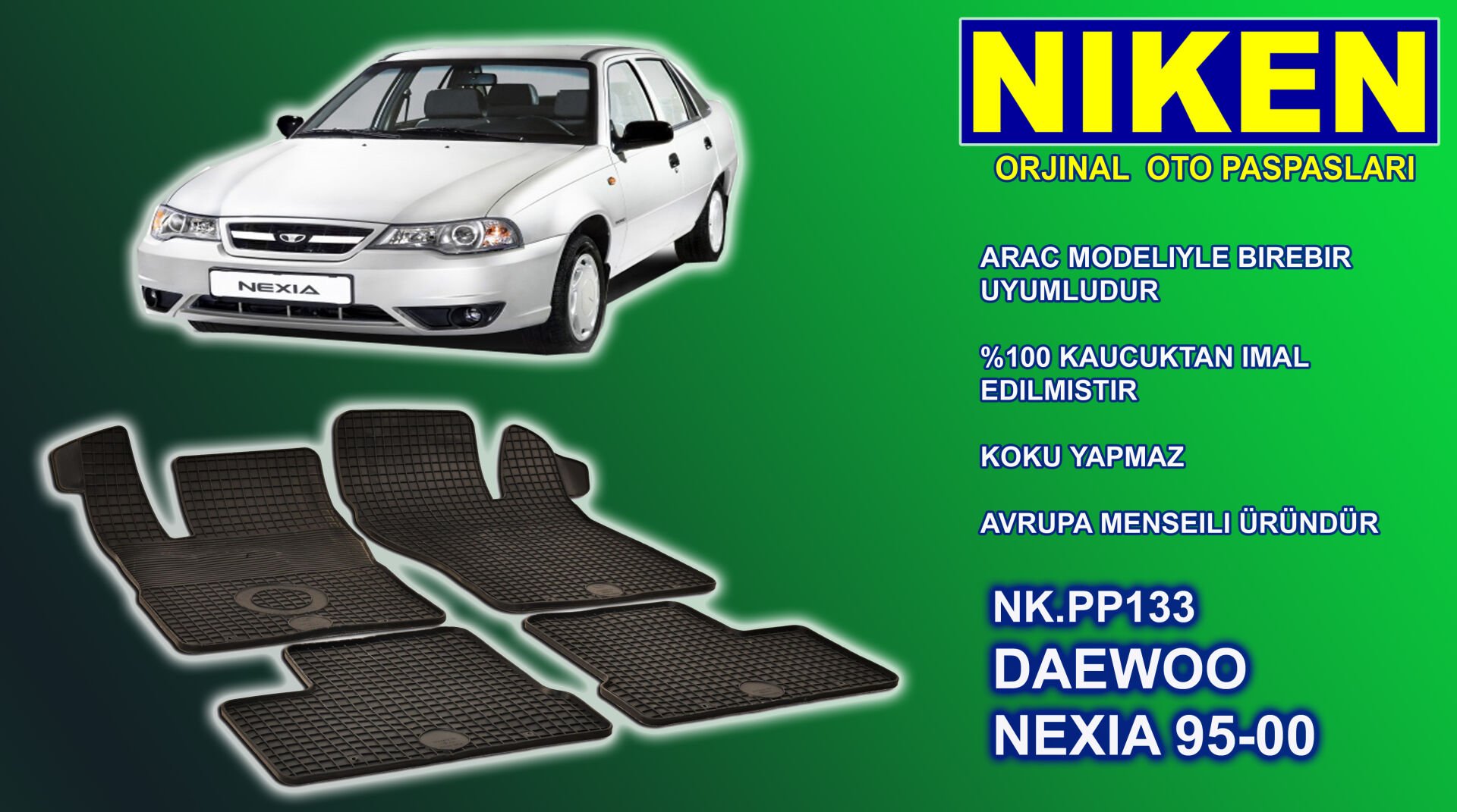 Daewoo Nexia paspas kauçuk oem germany 1995-2000 Arası NİKEN