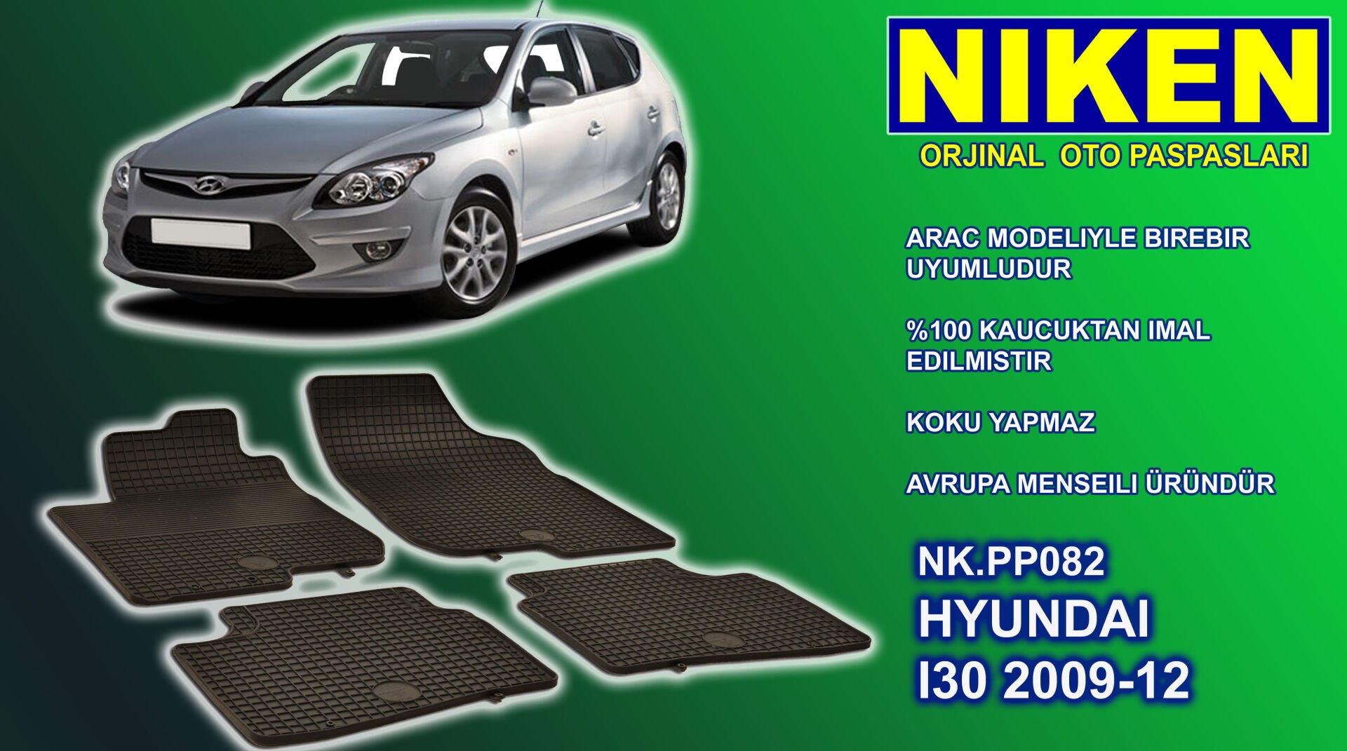 Hyundai i30 paspas kauçuk oem germany 2009-2012 Arası NİKEN