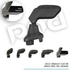 Renault Clio 4 hb Araca Özel Kol Dayama Kolçak Siyah 2013+ sonrası modellere uyumlu