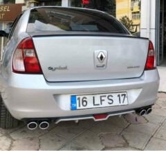 Renault Symbol 1-2-3 uyumlu üniversal difüzör Siyah tüm modeller