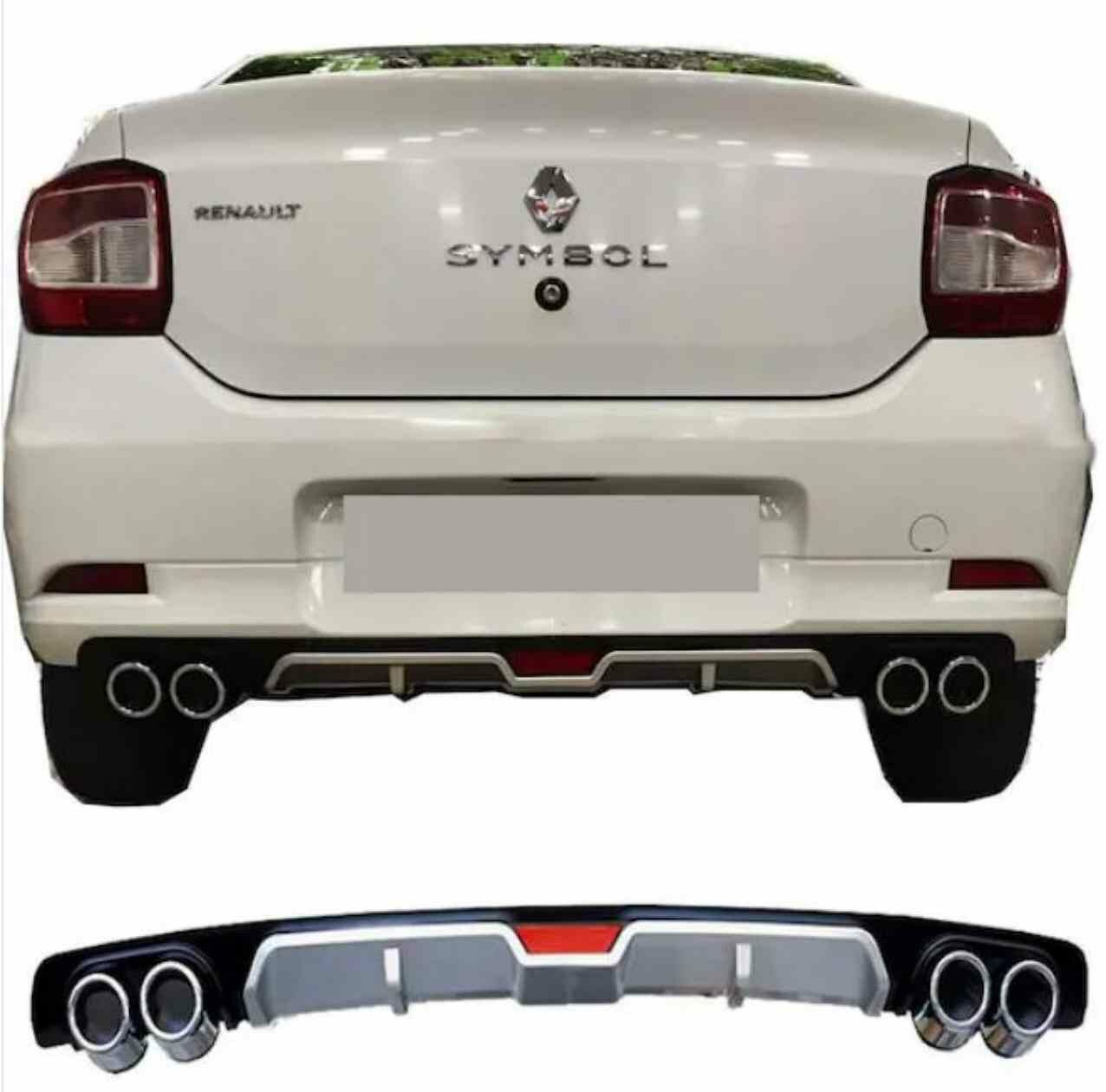 Renault Symbol 1-2-3 uyumlu üniversal difüzör Siyah tüm modeller