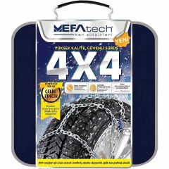 Mefatech 165/75x16 kar patinaj zinciri 4X4 Jeep ve Minibüslere Uyumlu No:800
