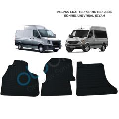 Mercedes Sprinter 2006+ sonrası modellere uyumlu kauçuk paspas