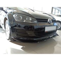 Vw Golf 7-7.5 uyumlu ön tampon altı lip 3 parça kulaklı pianoblack 2013-2020 arası