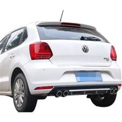 Vw Polo 6R uyumlu arka tampon altı difüzör Gri 2009-2017 arası