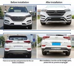 Hyundai tucson ön arka tampon koruması difüzör 2015-2018