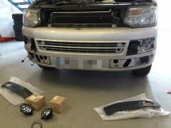 Volkswagen Transporter T5 Makyajlı Sis Farı Lambası ve panjur seti 2010-2016 arası