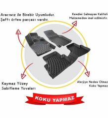 Toyota Auris 3D havuzlu paspas 2006-2012 arası Rizline