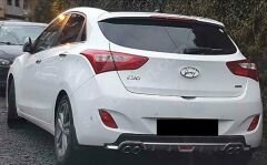 Hyundai i30 uyumlu arka tampon altı difüzör Gri 2008-2021 arası