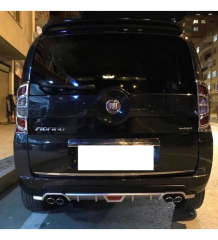 Fiat Fiorino uyumlu arka tampon altı difüzör Siyah tüm modeller