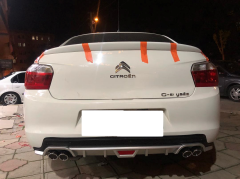 Citroen C elysee uyumlu arka tampon altı difüzör Gri 2012 sonrası