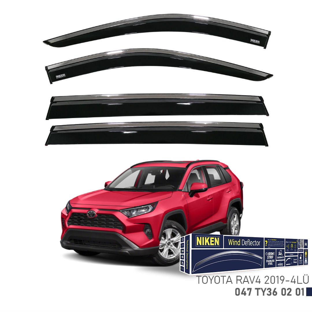 Toyota Rav4 Kromlu Cam Rüzgarlığı Niken 2019+sonrası uyumlu