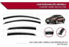 Fiat Linea Kromlu Cam Rüzgarlığı Niken 2007+ sonrası modeller uyumlu