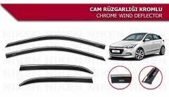 Hyundai i20 Kromlu Cam Rüzgarlığı Niken 2015-2020 arası modeller uyumlu