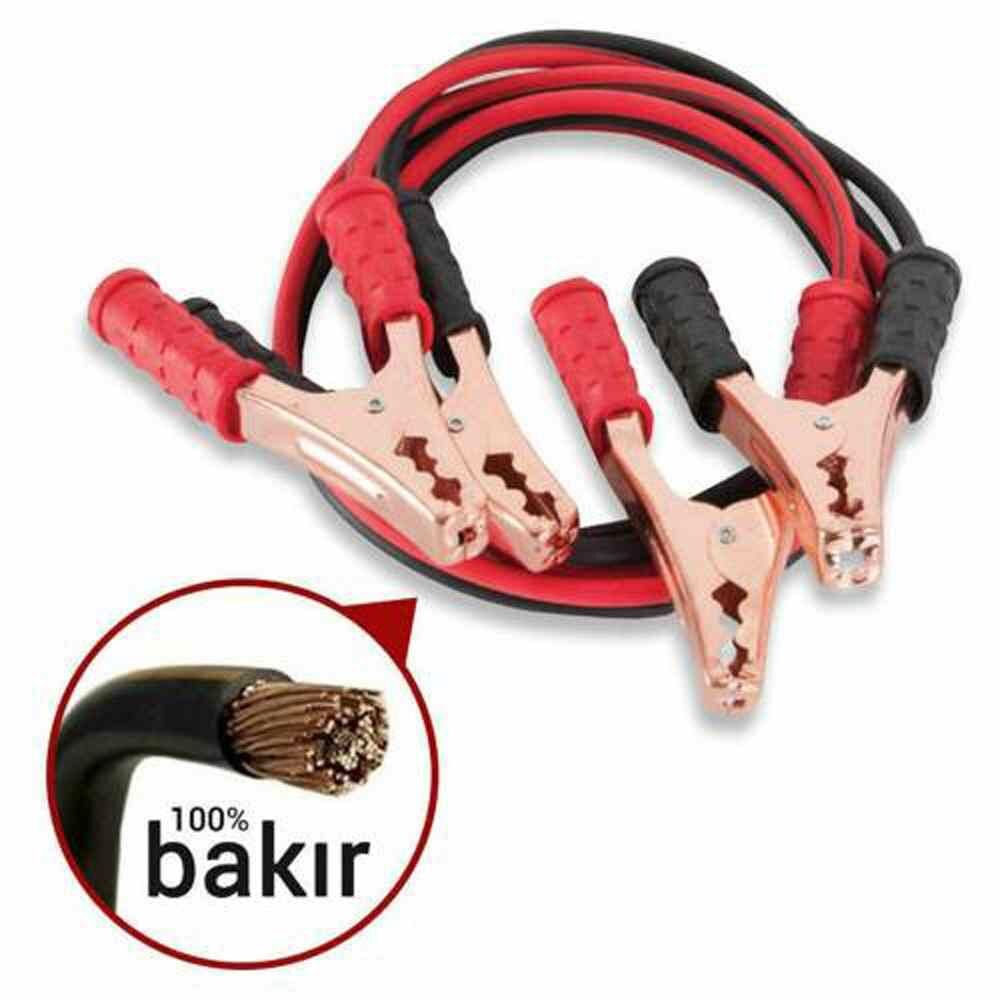 Akü Takviye Kablosu Çantalı 600 Amper 2,3 Metre Niken
