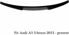 Audi A3 M4 boyalı spoiler (Pianoblack) 2008-2014 arası