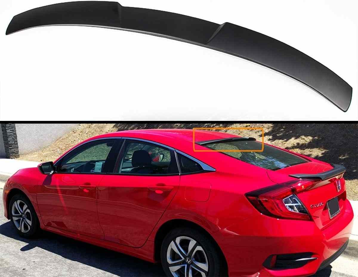 Honda Civic Rs cam üstü spoiler boyalı (Pianoblack) 2016-2021 arası